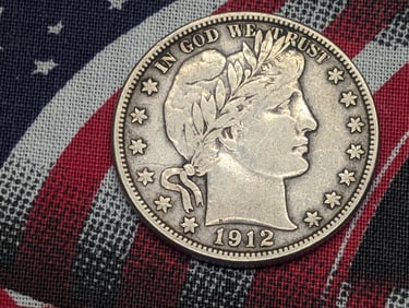 1912-D Barber Silver Half Dollar *VF/XF*.