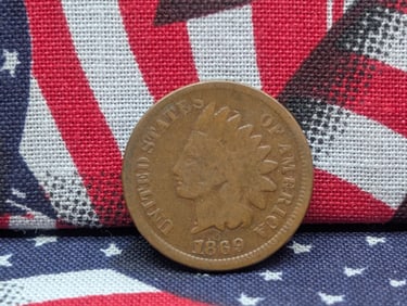 1869 Indian Cent. Good detail. Semi-Key.