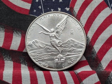 1 Oz. .999 PURE SILVER 2012 Mexico Libertad Designed Round