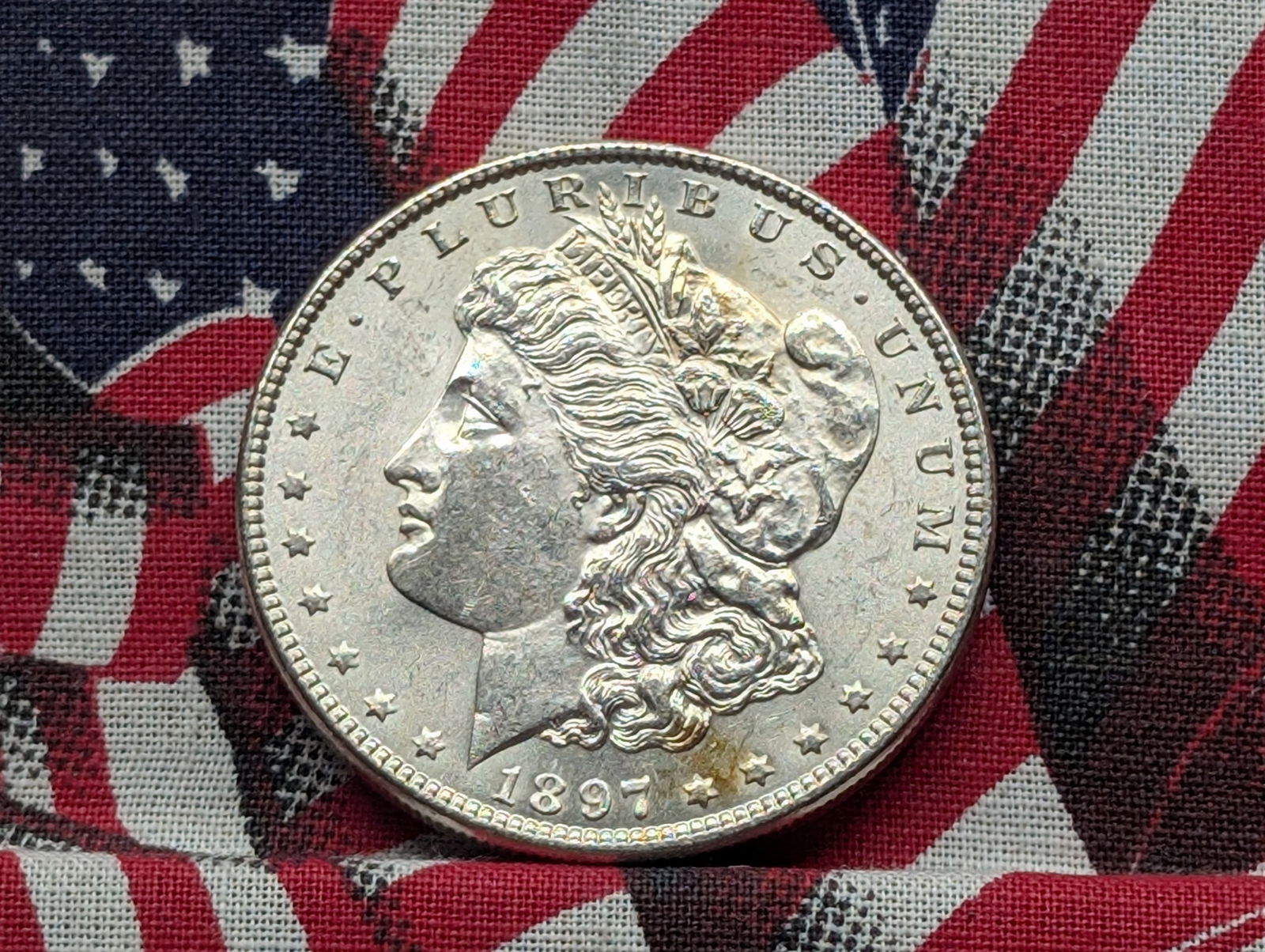 1897 Morgan Silver Dollar *GEM BU*. (1 of 2)