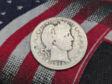 1915-S Barber Silver Quarter *BETTER DATE*.
