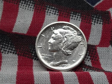 1918-S Mercury Silver Dime *AU+*.