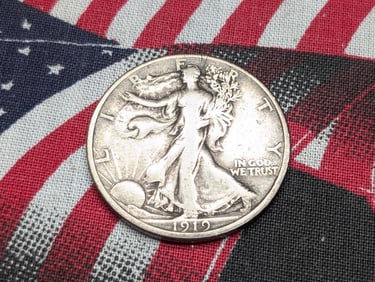 1919-P Walking Liberty Half Dollar -VF - Better Date!