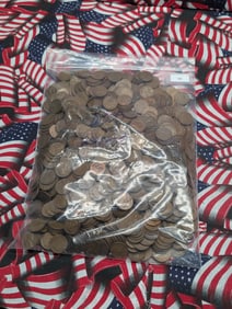 Bag of 1,000 Lincoln Wheat Cents.