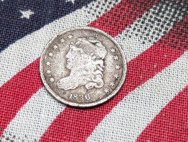 1836 Capped Bust Half Dime *VF DETAILS*.