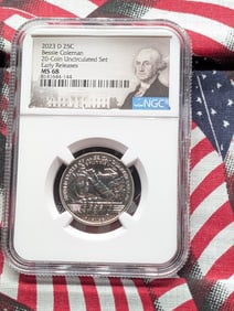 2023-D Bessie Coleman Quarter - NGC MS68 *Early Release*.