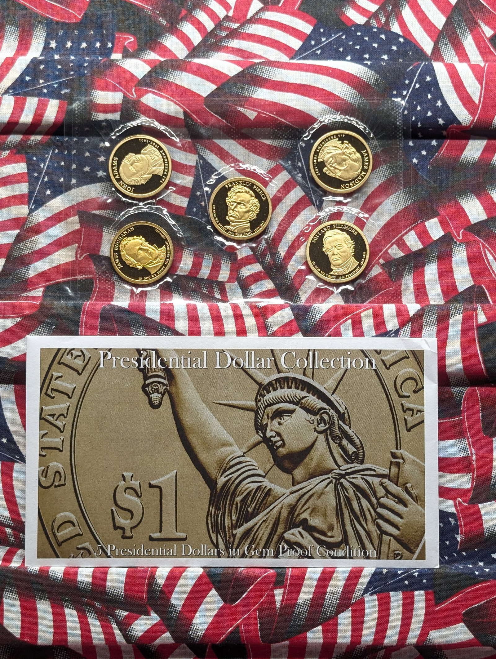 Presidential Dollar Collection in GEM Proof Condition.: Presidential Dollar Collection in GEM Proof Condition.