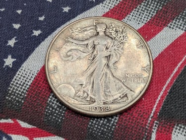 1938-D Walking Liberty Silver Half Dollar *KEY DATE*.