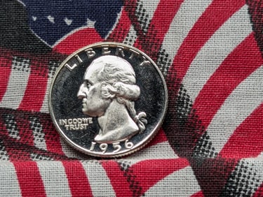 1956 PROOF Washington Silver Quarter.