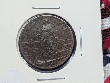 1918 Italy Five Centesimi.