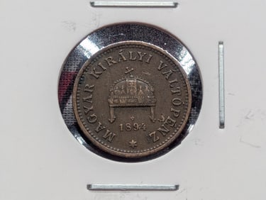 1894 Hungary One Filler.