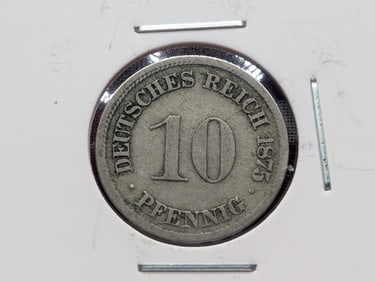 1875(D) Germany 10 Pfennig.