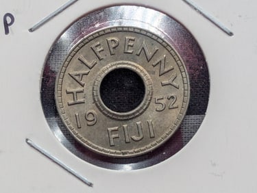 1952 Fiji Half Penny, Uncirculated.