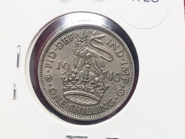 1948 Great Britain One Shilling.