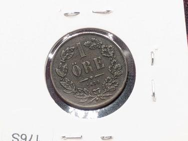 1870 Sweden One Ore.
