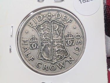 1950 Great Britain Half Crown.