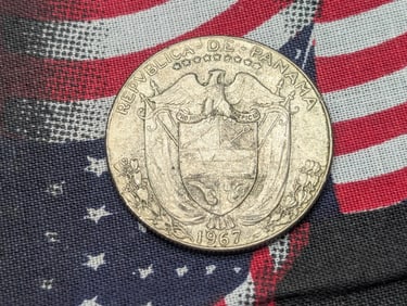 1967 Panama 1/2 Balboa, Fineness: 0.4000, Weight: 11.5000g.
