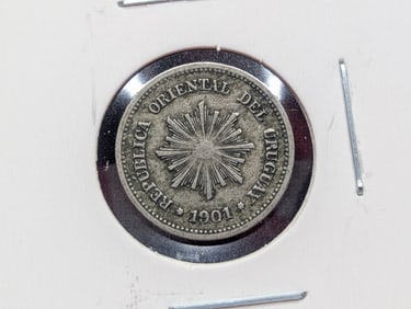 1901 Uruguay One Centesimo.