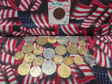 (25) Assorted Israel Coins.