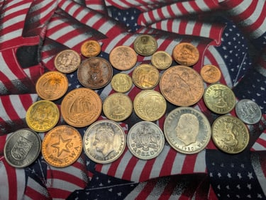 (24) Assorted Foreign Coins.