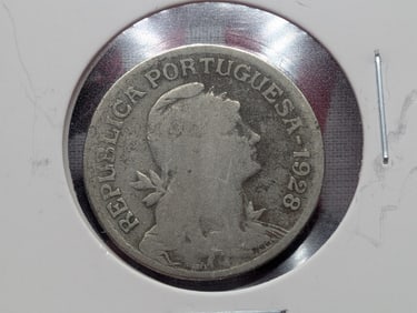 1928 Portugal One Escudo.