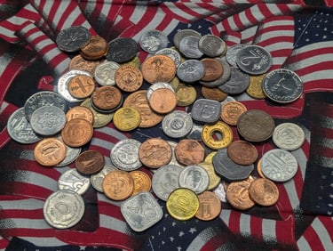 (80) Assorted Modern Foreign Coins, AU,AU/BU & MS.