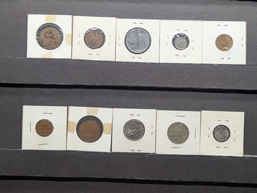10 Random Foreign Coins (bundle).