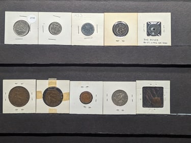 10 Random Foreign Coins (bundle).