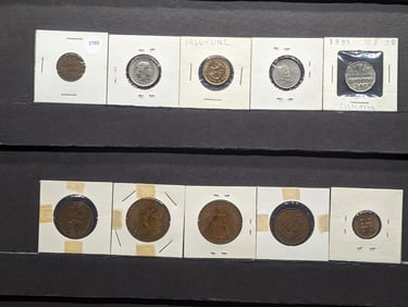 10 Random Foreign Coins (bundle).