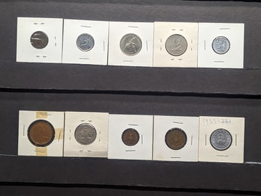 10 Random Foreign Coins (bundle).