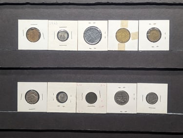 10 Random Foreign Coins (bundle).