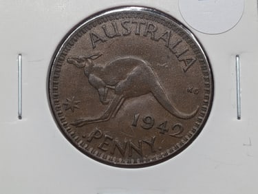 1942 Australia One Penny.