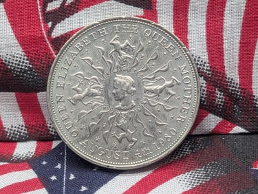 1980 Great Britain 25 New Pence Elizabeth "The Queen Mother" 80th Birthday.