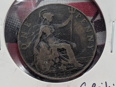1912 Great Britain One Penny.
