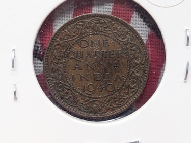 1940 British-India 1/4 Anna.