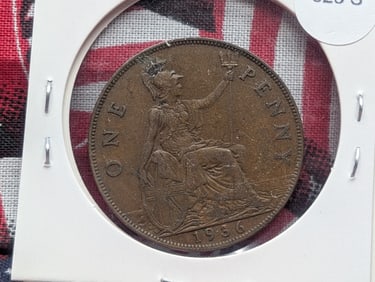 1936 Great Britain One Penny.