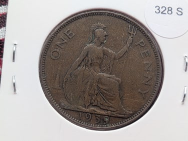 1939 Great Britain One Penny.