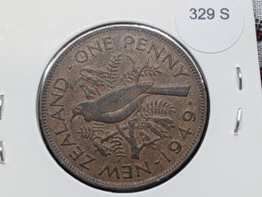 1949 New Zealand One Penny.
