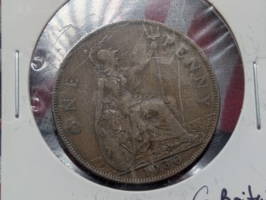 1930 Great Britain One Penny.