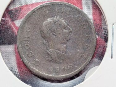 1806 Great Britain Half Penny.