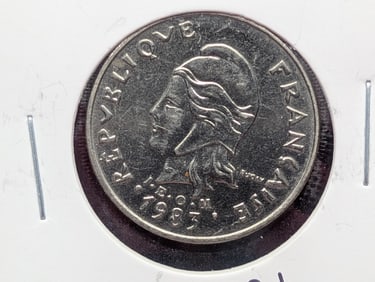 1983 French Polynesia Twenty Franc.