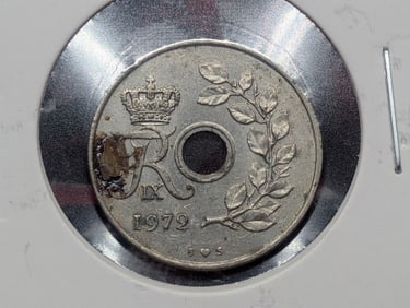 1972 Denmark Twenty Five Ore.