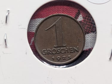 1925 Austria One Groshen.