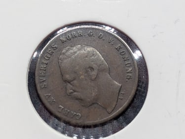 1872 Sweden One Ore.