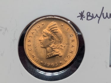 1863-1963 Dominican Republic One Centavo, BU/Uncirculated.