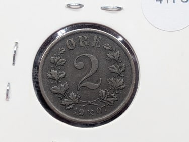 1907 Norway Two Ore.