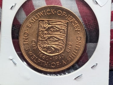 1960 Bailiwick-Of-Jersey One Twelfth Shilling, Proof.