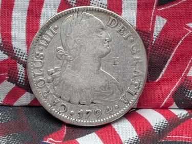 1794 Mo-FM Mexico (Spanish Colonial), Charles IV, 8 Reales (?Piece of Eight?), Crowned arms with