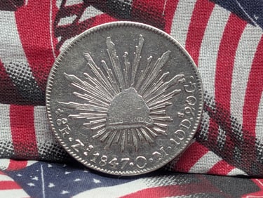 1847 Mo-FM Mexico (Spanish Colonial), Charles IV, 8 Reales (?Piece of Eight?), 10D. 20G, Sunburst