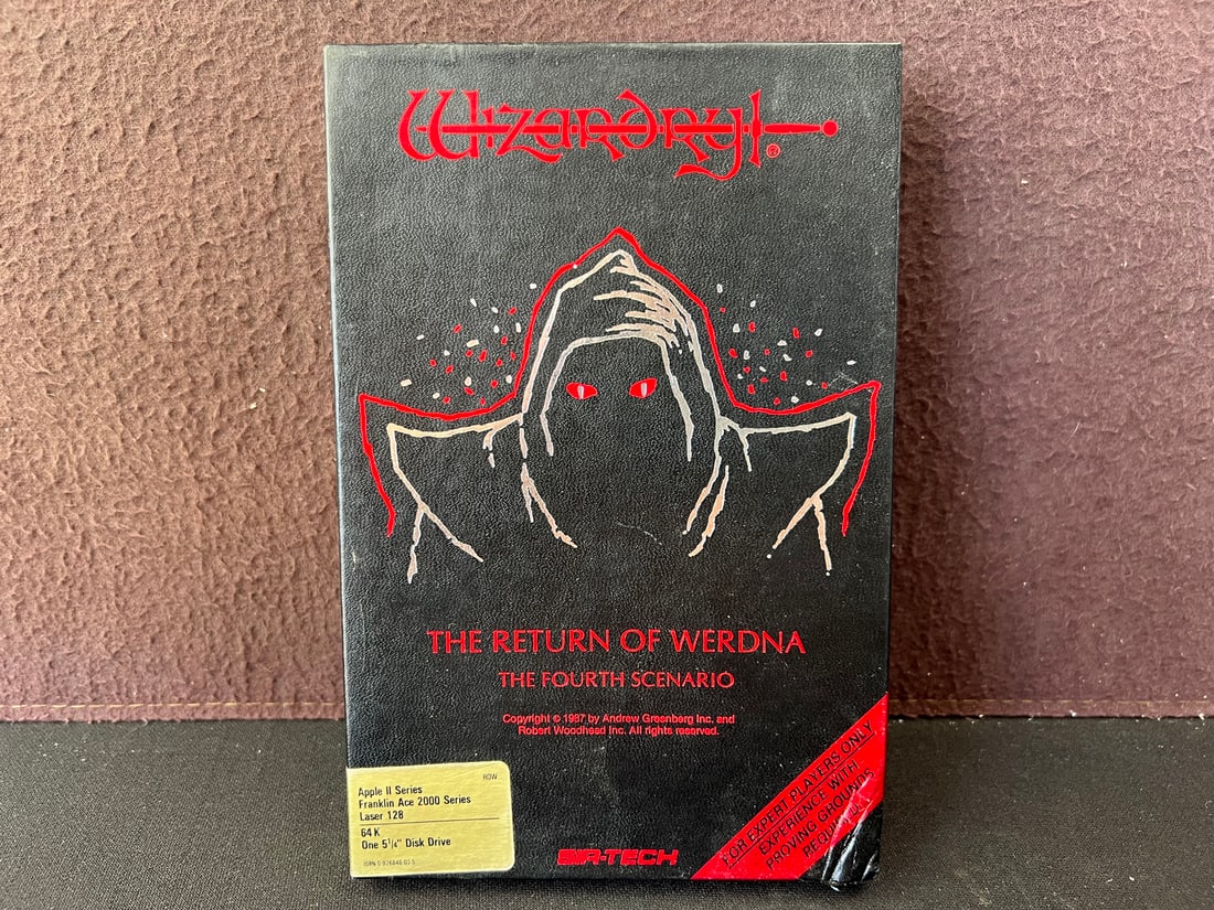 1987 Sir-Tech Wizardry IV: The Return of Werdna - The Fourth Scenario Computer Game - Apple II 5.25" (1 of 10)